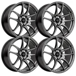 (SET-4) Vors TR4 17X8 5X100 Hyper Black 35MM Wheels Rims Inch New. Price: $840.00.