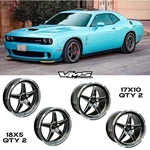 4 Vms Racing V-star Drag Pack Race Wheels 17X10 & 18X5 For Dodge Challenger Pl New. Price: $899.95.