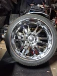 24X10 6X139.7 Wheels Chrome. Lug Chevy Have Good Vrubber On Them Used. Price: $1500.00.