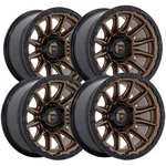 (set Of 4) Fuel FC866 Piston 17X9 5X5" +1MM Bronze Wheels Rims 17" Inch New. Price: $1280.00.