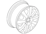 Genuine Volkswagen Wheel Alloy 3CM601025C Fzz New. Price: $425.40.