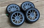 Zoomon 1/24 19'' TITAN7 T-R10 Rim Set With Tyres For DC5/EP/S2000 New. Price: $28.15.