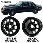 Hole Drag Racing Pack Wheels 15X10 15X3.5 5X114.3 Fox Body Ford Mustang New. Price: $789.95.