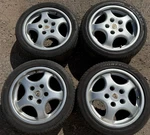 Porsche 968 964 Rims 7.5X17 ET65 9X17 ET55 Wheels Cup Set 96536212405 Gebraucht. Price: $3300.36.