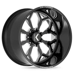 KG1 Wheels Knox 24X14 8X6.5 -76MM Gloss Black/milled KF008241486GM New. Price: $1420.00.