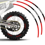 Red Dirtproof 21"F&18"R Rim Wheel Sticker P03B For Suzuki Dr 200S 2015-2020 New. Price: $23.06.
