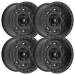 (SET-4) Fittipaldi Offroad FT100SB 20X9 6X135 0MM Black Wheels Rims Inch New. Price: $980.00.