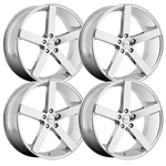 (SET-4) Cavallo CLV-5 20X8.5 5X112 35MM Nano Chrome Wheels Rims Inch New. Price: $1614.06.