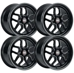 (SET-4) Weld Laguna Drag 18X5 5X4.5/5X114.3 Gloss Black -23MM Wheels Rims 18" New. Price: $1720.00.
