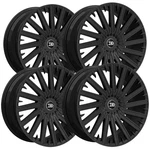(set Of 4) Drastic DS10 20X8.5 5X4.5"/5X120 +35MM Gloss Black Wheels Rims New. Price: $887.96.