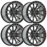(SET-4) Arena Mission 17X9 5X127/5X5 -12MM Gunmetal Black Wheels Rims Inch New. Price: $1436.00.