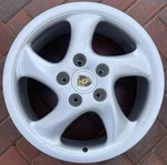 Porsche 911 Wheel Rim 18" Oem Turbo Twist Front Used. Price: $549.00.
