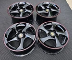 18" Oem Black Factory Porsche 911 996 Turbo Twist Hollow X50 M418 Wheels New. Price: $6796.00.