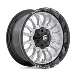 Fuel D798 Arc Silver Brushed Face With Milled Black Lip Rim: 22X10, 8X170, -18MM New. Price: $380.00.