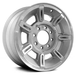 For Hummer H2 03-07 I-spoke Silver 17X8.5 Alloy Factory Wheel Remanufactured Used. Price: $321.61.