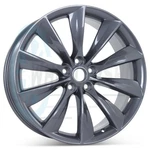 New 21" X 8.5" Front Wheel For Tesla Model 2012-2017 Gray Rim 98727. Price: $313.17.