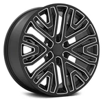 REPLICA1 RP14 Wheel 22X9 (28, 6X139.7, 78.1) Black Single Rim New. Price: $423.10.