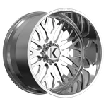 24X14 KG1 Forged KF081 Buckler Polished Wheel 8X6.5 (-76MM) New. Price: $1320.00.