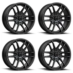 Set Msa Offroad M43 FANGX7 4X110 Black Titanium Tint Wheels" 38MM Rims New. Price: $440.00.
