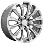 22X9"PERFORMANCE Replicas Wheels PR211 Silver With Machined Face Rims New. Price: $1576.00.