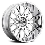 Vision 412 Rocker Wheel 24X12 (-51, 8X165.1, 125.2) Chrome Single Rim New. Price: $872.00.