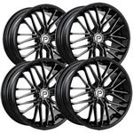 (set Of 4) Pinnacle P214 Legacy 20X8.5 5X4.5" +35MM Gunmetal/black Wheels Rims New. Price: $1052.96.
