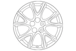Genuine Mazda Wheel Alloy 9965-40-7070 New. Price: $518.28.