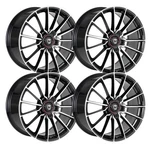 (SET-4) Curva CFF75 19X9.5 5X112 42MM Black Machined Wheels Rims Inch New. Price: $1292.00.