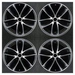 Set 2015-2023 Chrysler Dodge 300 Challenger Charger Satin Black Wheels Rims 2526 Remanufactured. Price: $1508.00.
