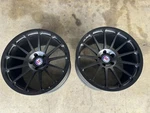 Pair 2X Hre 303M Wheels Satin Black Monoblok 5X120 20X11.5 ET19 Tesla Lucid Bmw Used. Price: $1500.00.
