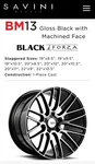Savini Black Di Forza BM13 Set Of 4 Rims. Mint. 20 X 8.5 Used. Price: $900.00.