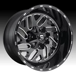Fuel Triton Gloss Black Milled 22X12 8X180 -43MM (D58122201847) New. Price: $600.00.