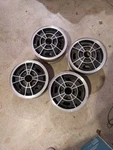Rare 13 6 Vintage Uk Cosmic Alloy Wheels, 4X114.3, Datsun, Honda, Toyota, Mgb Used. Price: $400.00.