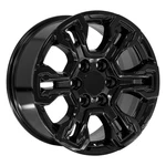 New 18" X 8.5" Black Alloy Wheel Rim 2022-2025 Gmc Sierra Chevy Silverado 1500. Price: $264.99.