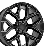 New Inch Alloy Wheel Rim For Escalade 1999-2024 Black W/milled Edge. Price: $422.98.
