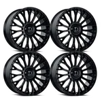 (SET-4) Dolce Roma 22X10.5 5X112 25MM Glossy Black Wheels Rims Inch New. Price: $2280.00.