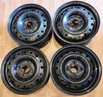 Set Of (4) 15" Honda Accord Factory Oem Black Steel Wheels Rims 15X5.5 1990-1997 Used. Price: $300.00.