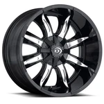 18X9 Vision 423 Manic 8X6.5/8X165.1 -12 Black Machined Wheels Rims SET(4) 125.2 New. Price: $979.80.