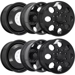 (SET-6) Ion 167 Dually 20X8.25 8X200 115MM Gloss Black Wheels Rims Inch New. Price: $1799.00.