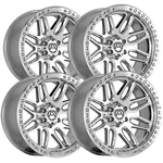 (set 4) Artem Off-road AB1 Grimlock 20X9 6X5.5" -12MM Chrome Wheels Rims New. Price: $2100.00.