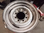16X6 Steel Wheel Rim, Center Lip From 1989 Ford F250 12529954 Used. Price: $110.38.
