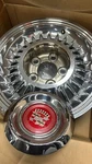1957 Cadillac Eldorado Seville Steel Wheels New. Price: $3500.00.