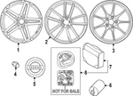 Genuine Nissan Wheel Alloy D0C00-6GP9A New. Price: $692.27.