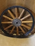Antique Wooden 12 Spokes Wheel - Ford Used. Price: $124.99.