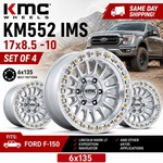 (4) 17X8.5 Kmc KM552 Ims Silver Machined (6X135 -10MM) Ford F-150 Raptor New. Price: $1780.00.