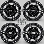 Polaris Ace 900 12" Viper Black Atv / Utv Aluminum Wheels (set 4) POL3CA New. Price: $394.93.