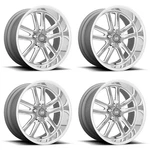Set 4 Us Mag U130 Bullet 18X8 5X5 Textured Gun Metal Milled Wheels 18" 1MM New. Price: $1516.00.