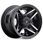 Fairway Alloys FA127 Divot Utv Gloss Black Machined Rims: 8X7 4X101.6/4X4.0 Mm New. Price: $78.00.