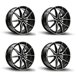 Set 4 22" Kalon Wheels Cypher 102 Black Machined Face 22X8.5 5X112 35MM New. Price: $1560.00.