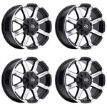 Set 17" Vision 413 Valor Gloss Black Machined Face 17X8.5 Wheels 6X135 0MM Rim New. Price: $823.40.